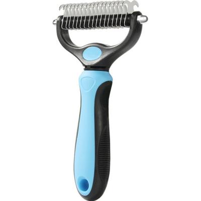 China Stocked Self Cleaning Slicker Brush for Dog and Cat Massages Particles Pet Comb Removes Undercoat Tangled Hair Improves Circulation for sale