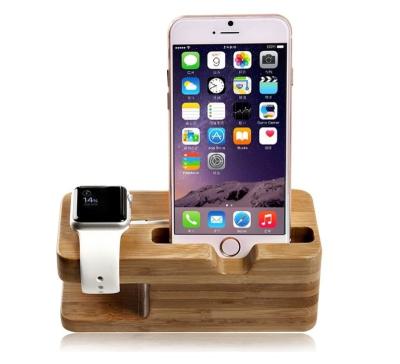 China Waterproof Bamboo Charger Station For Apple Watch Dock Station Charger Holder Stand Holder Charging Stand for sale