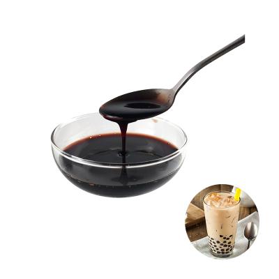 China 1:5 (syrup: water)Taiwan roselle puree syrup for milk tea with eco bag plastic bottles for sale