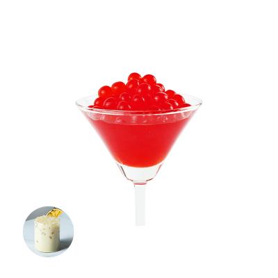 China Nutritious Brands High Quality Strawberry Flavored Popping Boba For Skim Milk Yogurt for sale