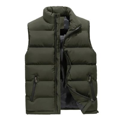 China Winter Jacket Men's Polyester Thermal Sleeveless Ultra Light Male Down Jacket Plus Size Men's Vests And Waistcoats for sale