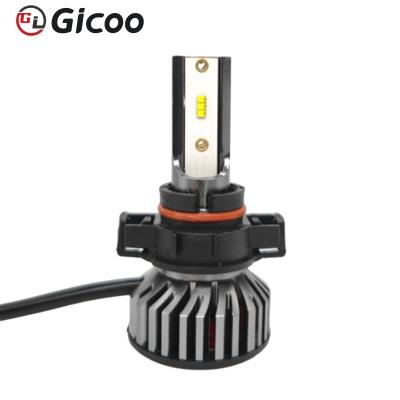 China GICOO Aluminum Auto Lighting System 12000 Lumen H3 H1 Car Headlight 9005 9006 H3 H1 Led Bulb Car Auto Head Headlight for sale