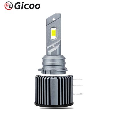 China Gicoo 80W 16000LM Aluminum Factory Price Super Bright Led Auto Headlight Bulb H15 Led New Car Led Light for sale