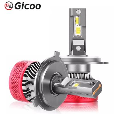 China GICOO LED Aluminum Headlight 130w Power True With 3570 Chips High Power h4 h1 h3 9005 9006 Car Headlight Bulbs for sale