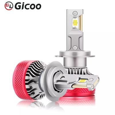 China GICOO Auto High Power Car Accessories Aluminum Headlight Kits Super Bright 20000 Lumen 9006 H4 Led Headlight Bulb H11 for sale