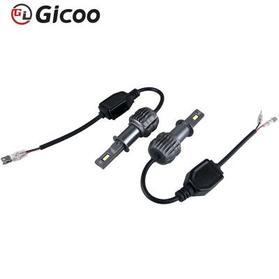 China Hot sale aluminum H4 car led fanless led lights 9006 9007 H4 H7 H11 headlight 6000K 10000LM led headlight bulb 9005 for sale