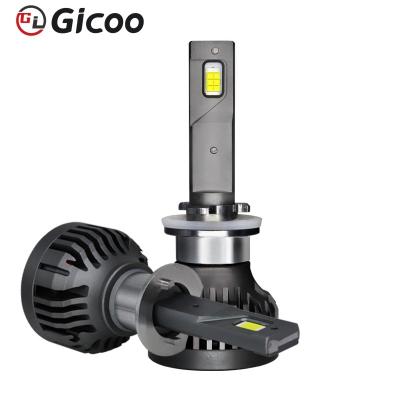 China GICOO LED Aluminum Headlight For Car 6000k 8000k h1 h3 h4 h7 High Power 110w Fog Light L6 Lighting for sale