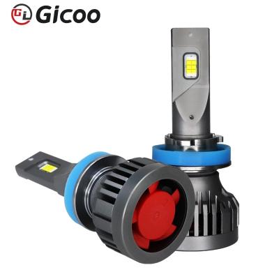 China GICOOC Aluminum Auto Led Light L6 110W 16000LM h11 h4 h7 h1 h3 led headlight bulbs car led lights for sale