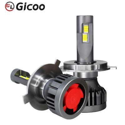 China GICOO L6 Super Bright Aluminum Super Power 110w 16000Lm 9004 9005 H1 H7 H4 Automotive Car Led Headlight Bulbs for sale