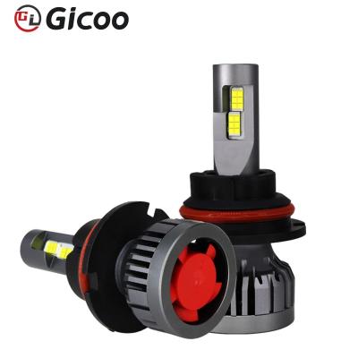 China GICOO Aluminum High Quality Led High Low Beam 6000K 8000K CSP Headlight Bulbs Car Led Headlamp For Universal Car for sale