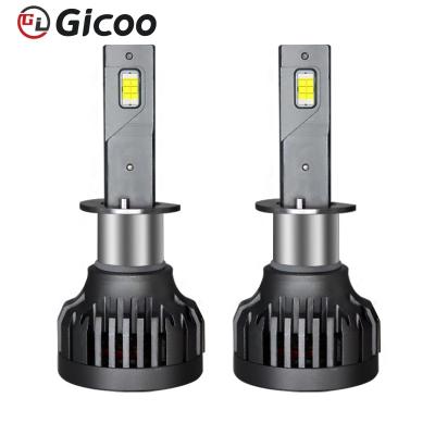 China GICOO 16000LM super bright aluminum 9005 9006 H11 auto led bulbs H7 H4 with fan 6000k 8000k canbus led car lights for sale