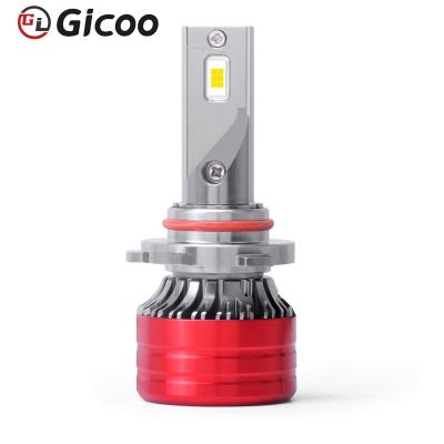 China GICOO CSP 3570 Aluminum LED Headlight With Turbo Fan 60w 10000lm High Power LED H4 H7 HB3 HB4 HB2 9004 9007 for sale