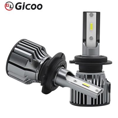 China GICOO aluminum P5 led headlight new design csp led super bright car lights H4 9005 led headlight bulb h11 9005 9006 for sale