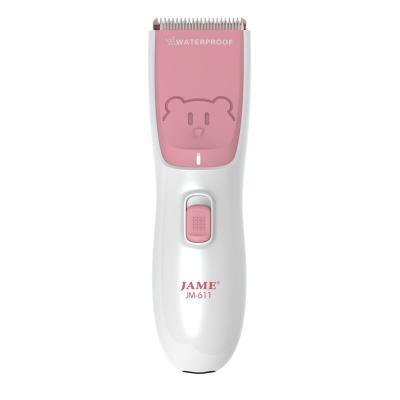 China 60 Minute CE Rechargeable Baby Pink Quiet Hair Clippers for sale