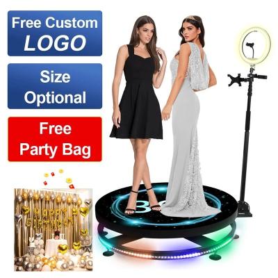 China Portable 360 ​​Rotating Wedding or Event Photo Booth Photo Booth Ring Light 360 Photo Booth Cabinet Door Cabinet 360 Photo Booth for sale