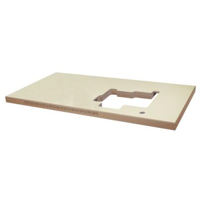 China Hotels No:TB-012 Table top with straight wood edges and printed metric or inch for garment factory for sale