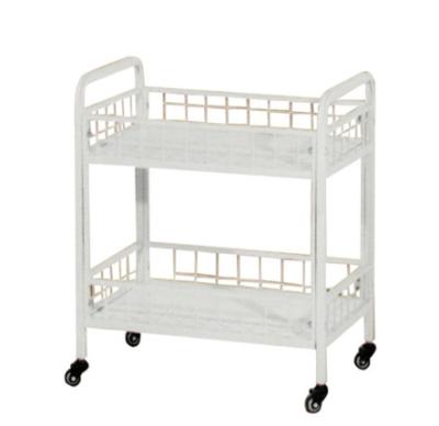 China Easy move Customizable Sewing Room  Double sided Hand Push Cart with Castors for sale