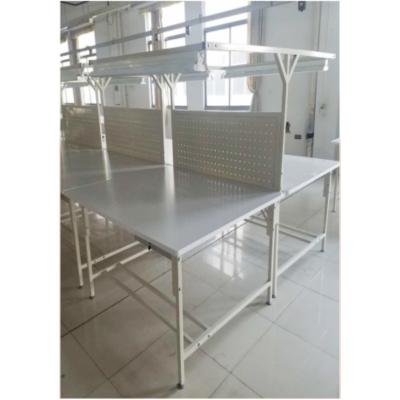 China Garment Factory Garment Factory industrial Panel Inspection Table with Lamps for sale