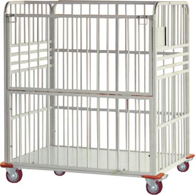 China Hotels Custom Made Warehouses Mesh Moving Fabric Hand Cart for Garment Factory for sale