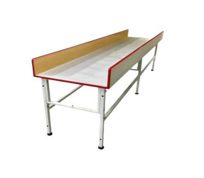 China Garment Shops laminate hard plastic sheet clothing assembly line operating thickened table for garment factory for sale