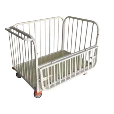 China Hotels hot selling Industrial semi open Box trolley with wheels for sale