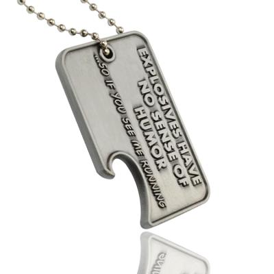 China China Custom Personalized Blank Shaped Metal ID Tag Dog Bone Tag Dog Tag For Pet for sale