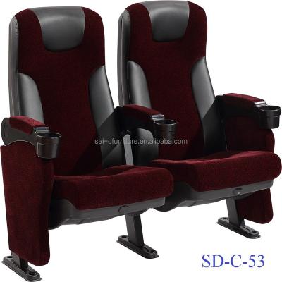 China SD-C-53 Commercial Furniture Push Up Movie Cinema Hall Chair Theater Seating For Commercial Sale for sale