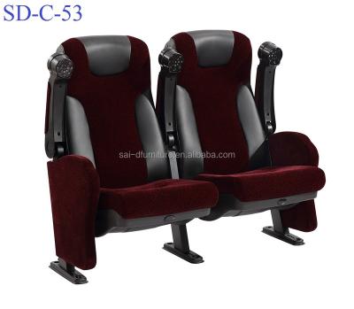 China SD-C-53 Commercial Furniture Used Commercial Folding Plastic Movie Theater Chair Cinema Seat Wholesale for sale