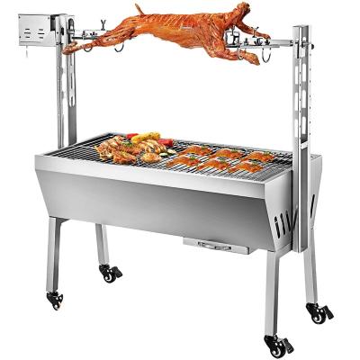 China Easily Gathered Camping Turkey Charcoal Barbecue Grill Persian Electric Rotating Turkey Cyprus Pakistan Sales With Spit Rotisserie Grill Rack for sale