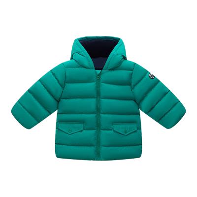 China 2021 Odm&Oem Anti-Shrink Custom Kids Clothes Wears Hooded Winter Baby Coats Filling Warm Jacket Kids for sale