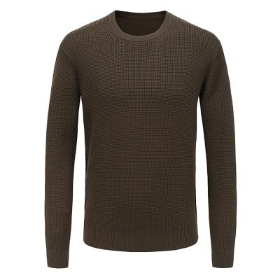 China Custom Dot Casual Fancy Sweater 100% Cotton Anti-Wrinkle Logo Long Sleeve Men's Sweater for sale