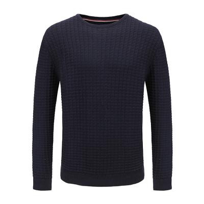 China Fashion Custom Casual Sweater Crewneck &Wool Anti-wrinkle Logo Cotton Long Sleeve Men's Sweater for sale