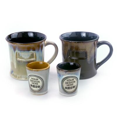 China Factory Viable Hot Selling Mug Ceramic Empty Coffee Mug With Reactive Effect for sale