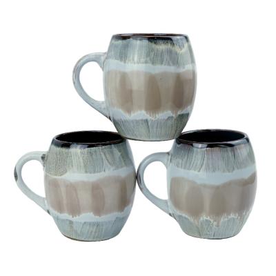 China Sustainable Wholesale High Quality Interior And Reaction Exterior Glaze Effect Ceramic Coffee Mugs for sale