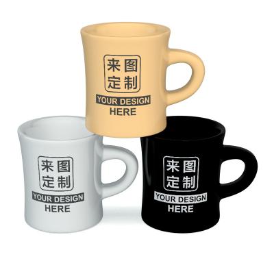 China Viable Wholesale Square Shape Mugs Ceramic Stoneware Coffee Mug With Custom Logo for sale