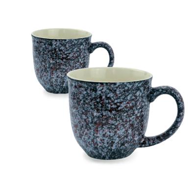 China Wholesale Sustainable Inside White Exterior Reaction Gloss Effect Luxury Mugs Ceramic Cafe for sale