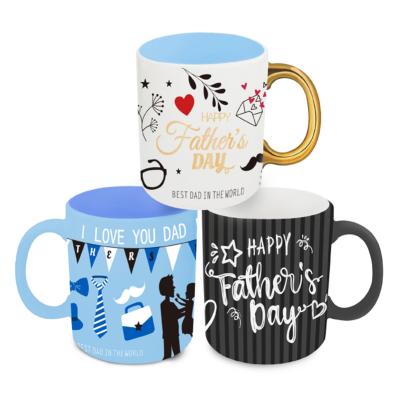 China Viable Wholesale Supermarket A Grade 11oz Father's Day Gift Mug For Father Coffee Mugs for sale