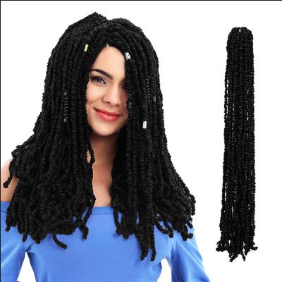 China European and American fluffy wave hair silky straight wig crochet spring color braid female wholesale for sale