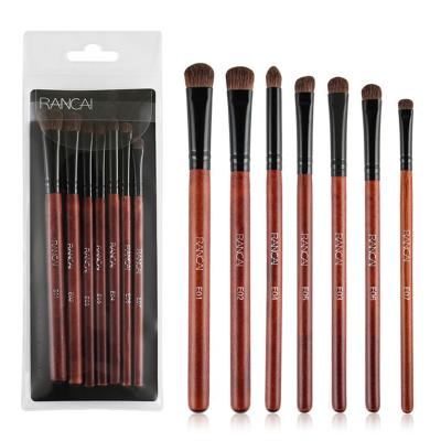 China Smudge Brush 7pcs Makeup Eyeshadow Horse Hair Sweep New Cosmetic Brush Make Up Tool Kit for sale