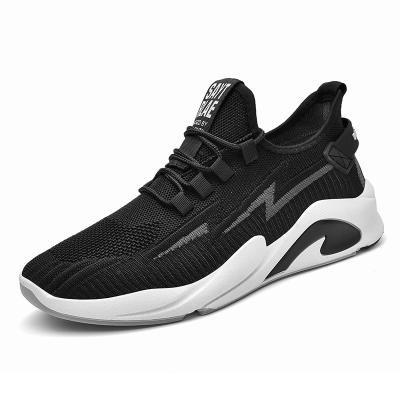 China New men's leisure 2021 spring and autumn breathabable and lightweightrunningblack men's shoes for sale