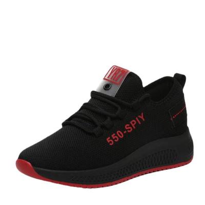 China Fashion Trend Fashion Breathable Women Black Sports And Comfortable Fabric Casual Running Shoes for sale