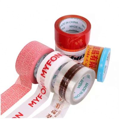 China waterproof printed bopp tape adhesive tape wrapping specialized pre-printed tapes customized for sale