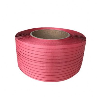 China Manual Packing 9mm Polyester Strapping Tape For Cargo Packing for sale