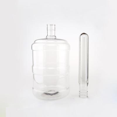 China China New Plastic Manufacturers 55mm Transparent Water Bottle Neck Height 5 Gallon Plastic PET Bottle Preform for sale