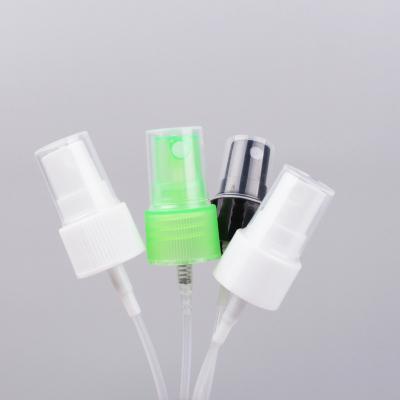 China Non Spill Water Perfume Liquid Sprayer 18/410 20/410 24/410 28/410 Plastic Ribbed Closure Fine Mist Spray Pump for sale