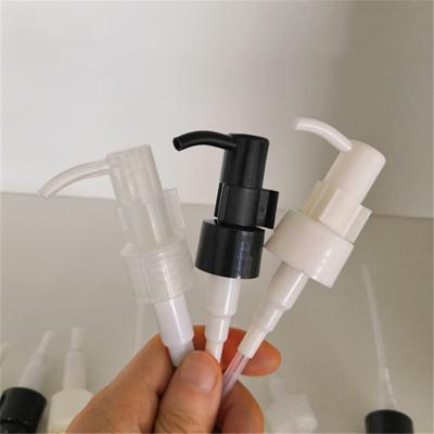 China Spill non in stock 20/410 24/410 white black transparent cosmetic plastic lotion pump with lock for sale