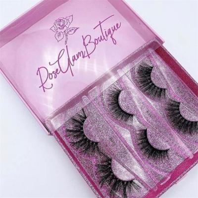 China Real 5d 25mm siberian mink eyelash wholesale price factory wholesale price 100% fluffy volume of criss-cross eyelash lashes seller for sale