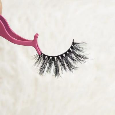 China 2021 new trend handmade fluffy mink eyelashes clear case butterfly private seller deep for wholesale 25mm 3d mink eyelashes for sale