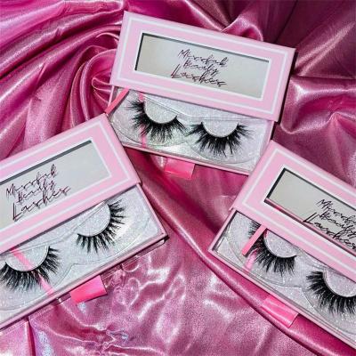 China Deep Ready To Ship 2021 New 5d Mink Eyelashes 25mm Packing Reusable Real Mink Curled Eyelashes Vendor for sale