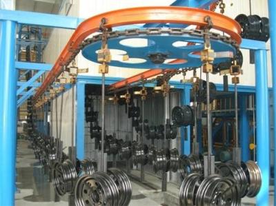 China Waterkoeling Overhead Powder Coating Productie Lijn Multi Use Automatische verflijn Te koop